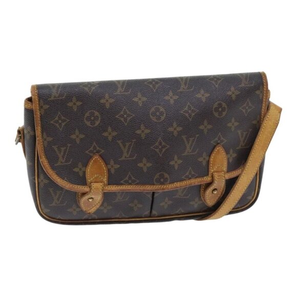 LOUIS VUITTON Monogram Gibeciere MM Shoulder Bag M42247 LV Auth 89955 - Picture 1 of 16